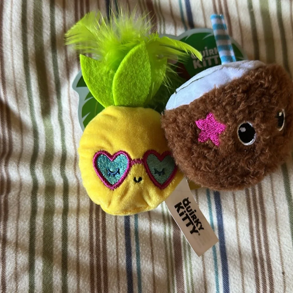 Quirky Kitty Purrfect Pina Colada Catnip Cat Toys